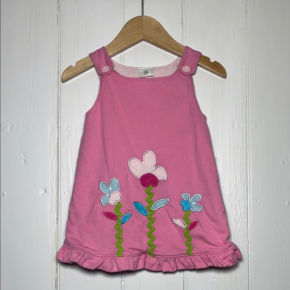 HANNA ANDERSSON VGUC Flower Ric Rac Appliqué Ruffle Dress